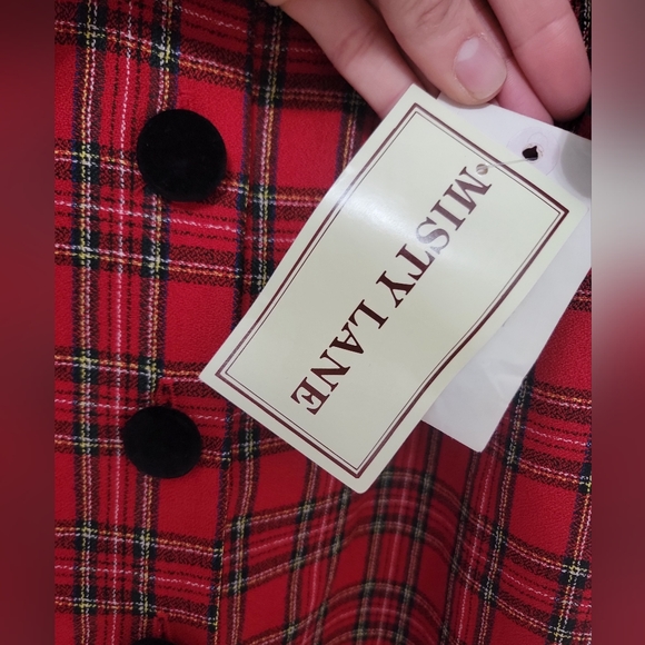 Misty Lane Vintage Plaid Dress With Tags - Picture 4 of 4